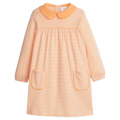 Little English Evelyn Dress | Orange Stripe