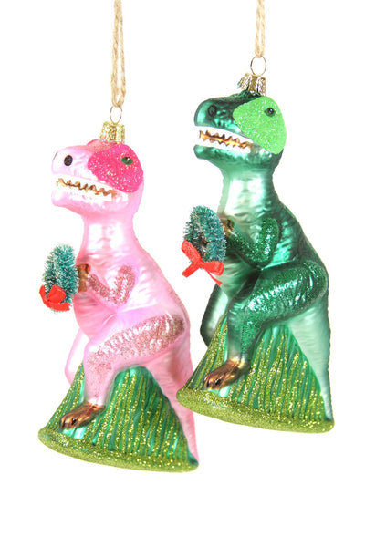 Cody Foster Merry Merry T-Rex Ornament