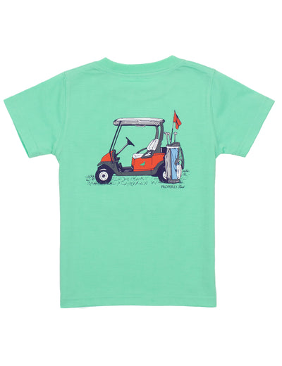 Properly Tied Country Club Golf Cart Tee