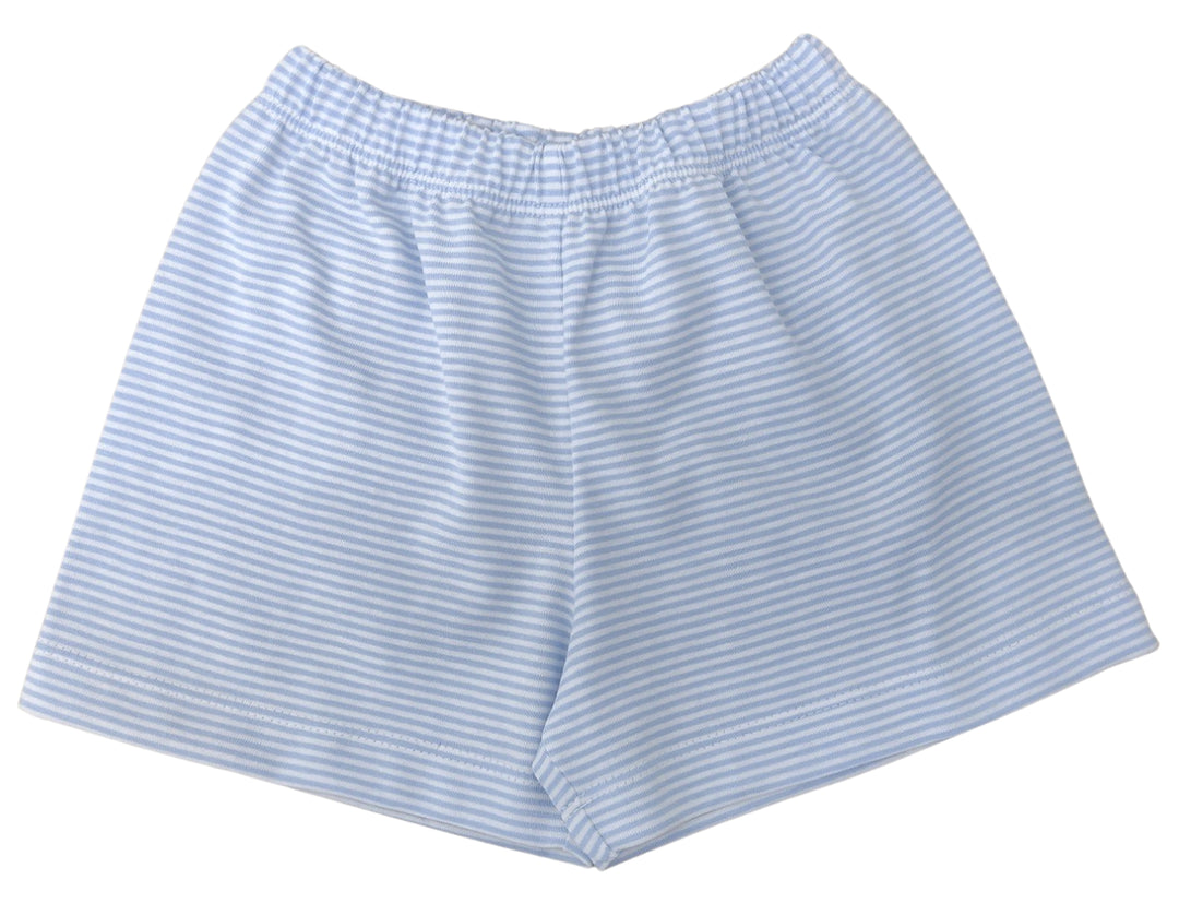 James & Lottie Conrad Shorts | Blue Stripe Pima