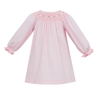 Petit Bebe Caroline Dress | Pink Smocked Knit