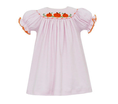 Petit Bebe Smocked Knit Bishop | Pumpkins