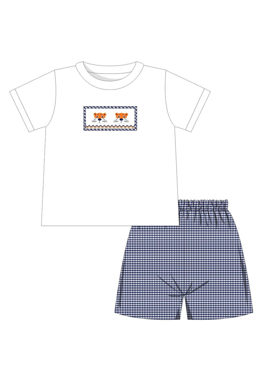Ollie Smocked Set | Tigers - PRE-SALE