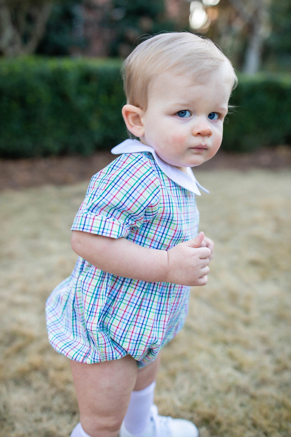 Grace & James Primary Plaid Bubble