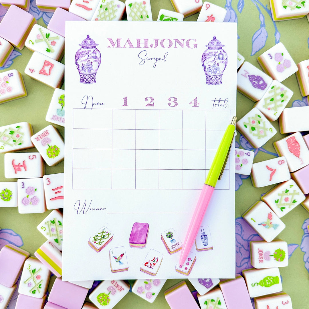 Mahjong Scorecard Notepad