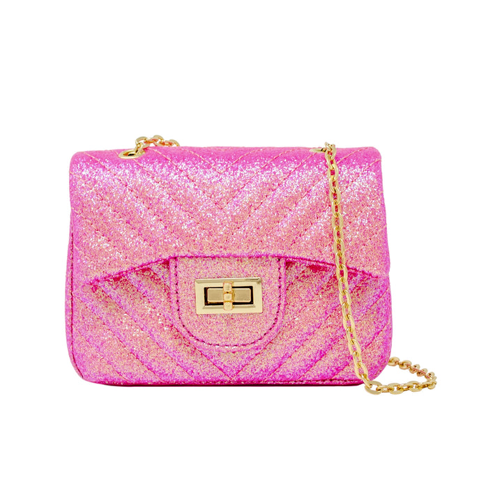 Glitter Wave Handbag | Hot Pink