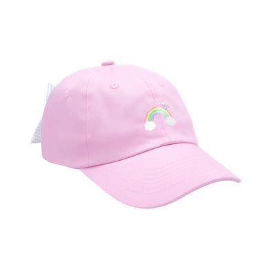 Bits & Bows Rainbow Sparkle Bow Baseball Hat