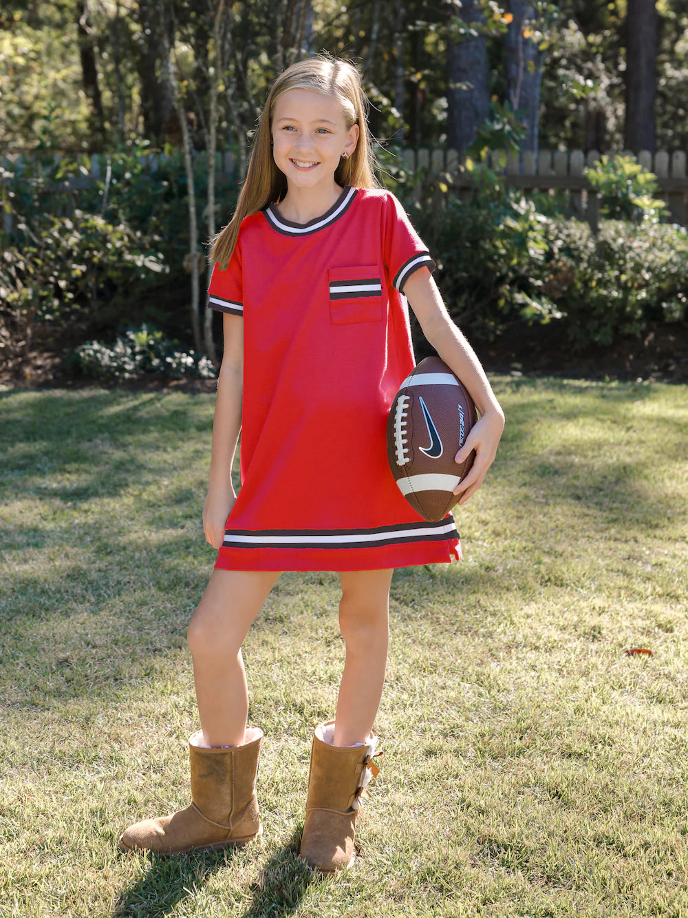 Landry Dress | Game Day Red &amp; Black