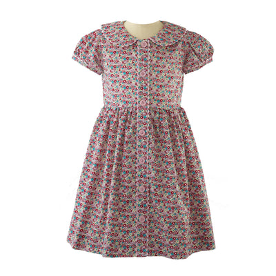Rachel Riley Ditsy Floral Button-front Dress