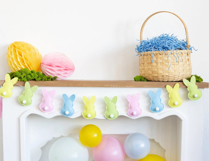 My Mind's Eye Puffy Felt Pastel Bunny Banner