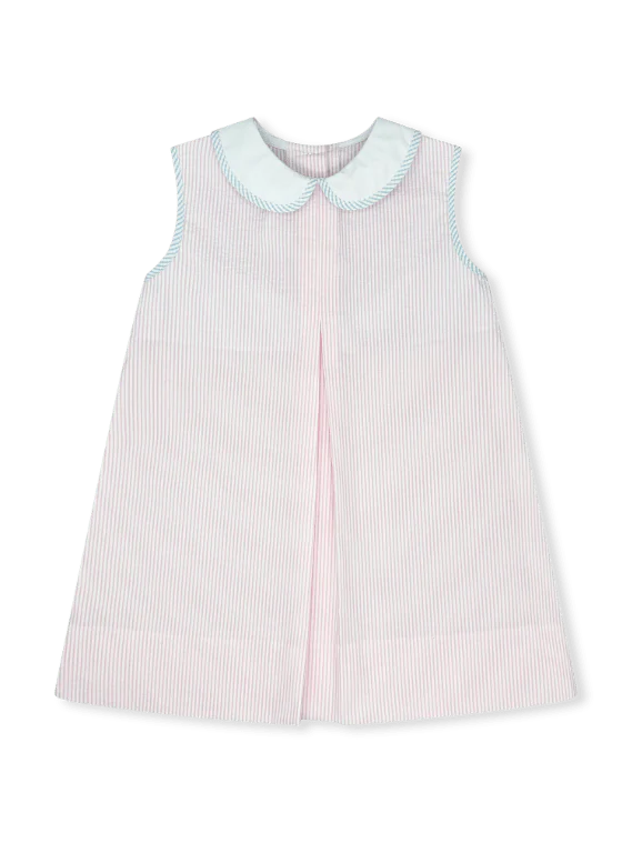 Caroline Dress | Simply Pink Seersucker