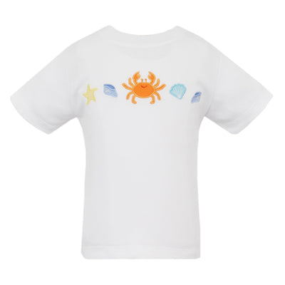 Claire & Charlie Applique Short-Sleeve Shirt | Seashore