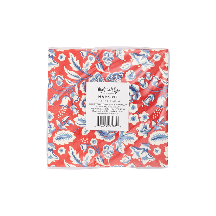 My Mind's Eye Hamptons Floral Paper Cocktail Napkin