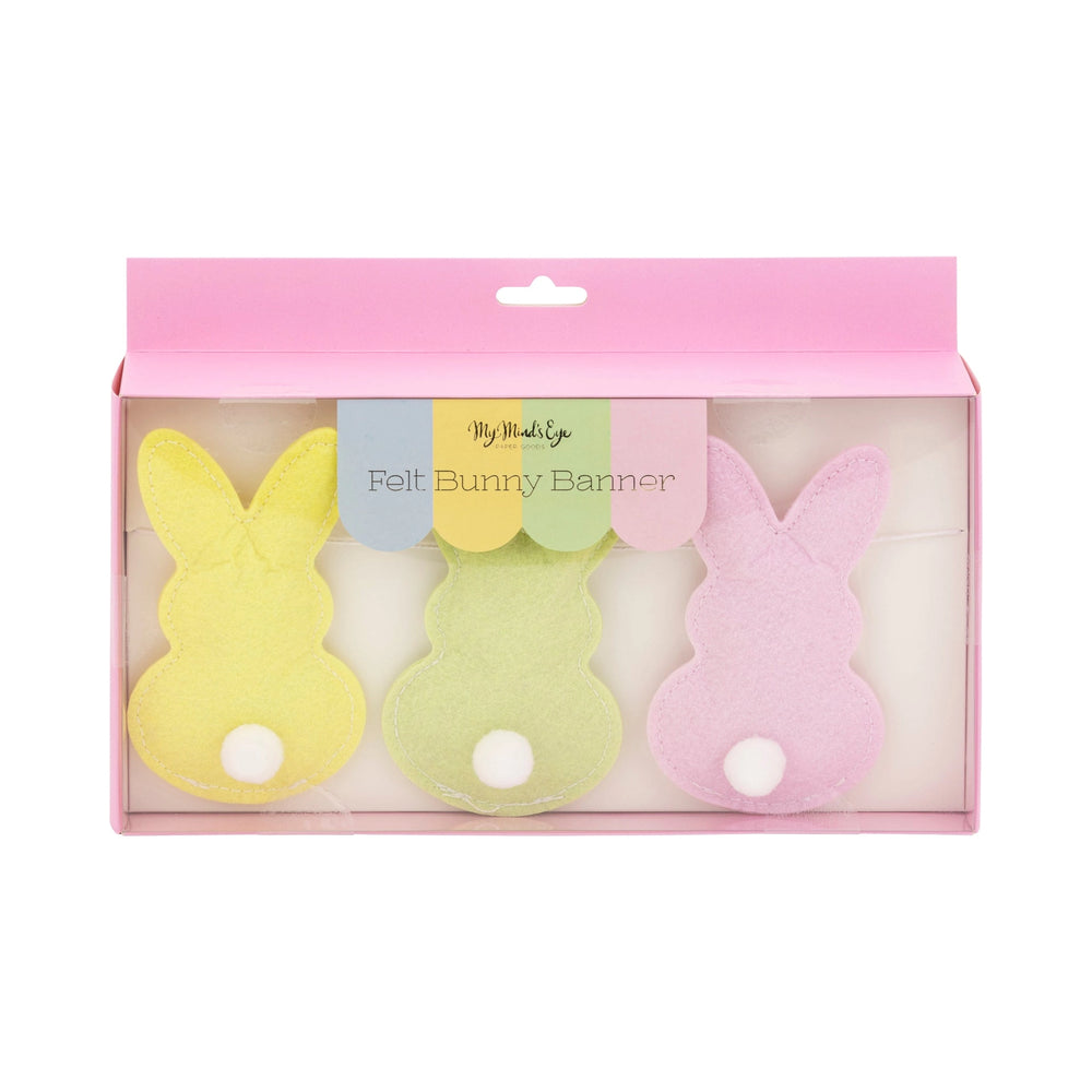 My Mind's Eye Puffy Felt Pastel Bunny Banner