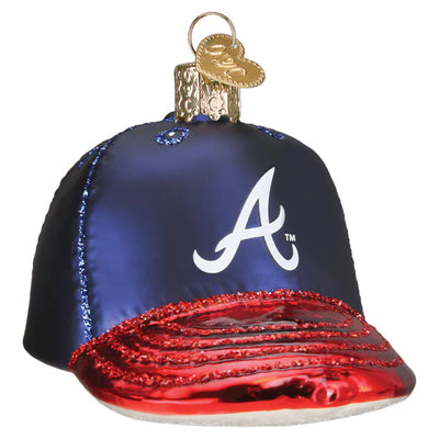 Old World Christmas Braves Baseball Cap Ornament
