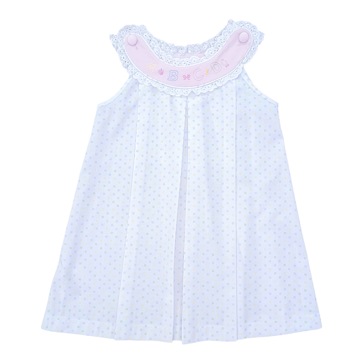Callie Dress | ABC Pastel Bitty Dot - PRE-SALE