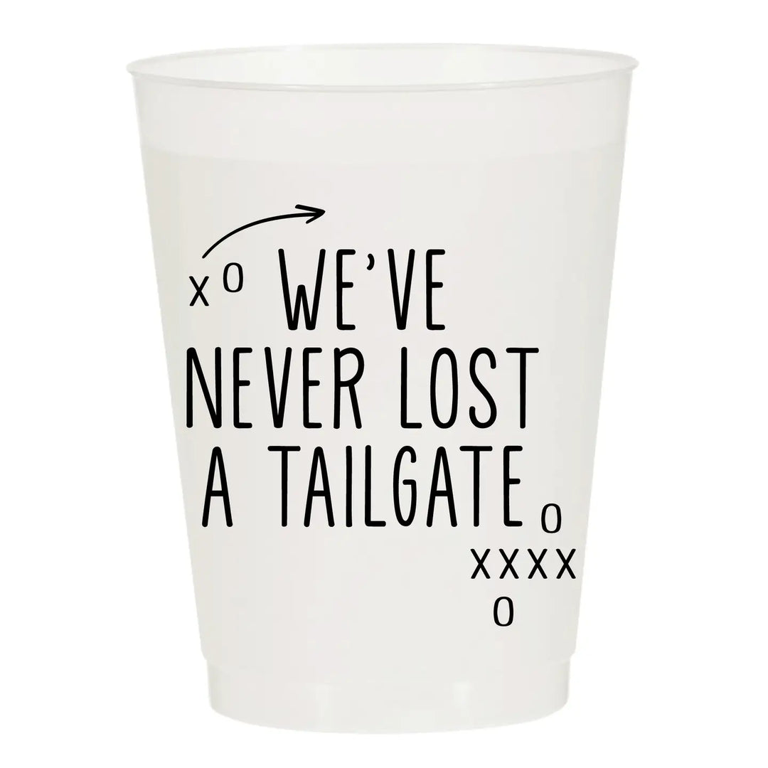 Sip Sip Hooray Never Lost a Tailgate Frosted Cups