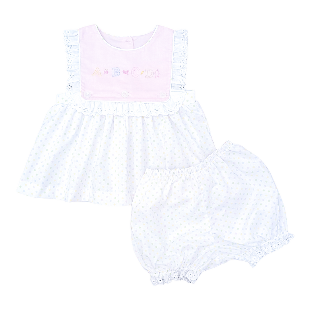 Jill Diaper Set | ABC Pastel Bitty Dot - PRE-SALE