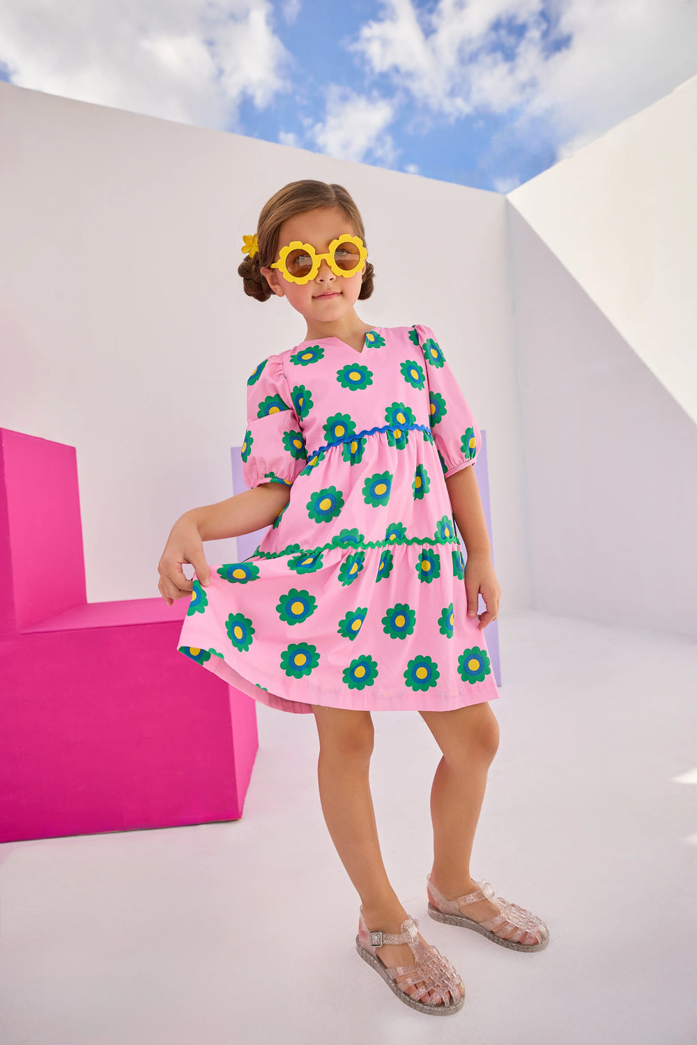 Bisby Madaket Dress | Poppy Pink Floral