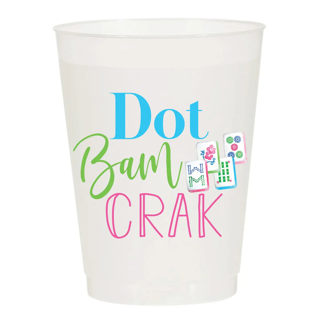 Sip Sip Hooray Bam Dot Crak Frosted Cups