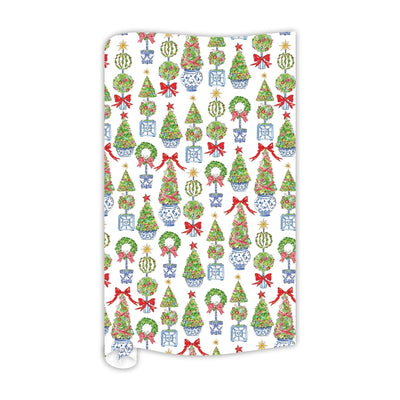 Roseanne Beck Wrapping Paper | Merry and Bright Topiary