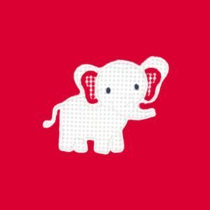 Hayden Half-Zip | Red with Elephant (2T, 3T, 4T)