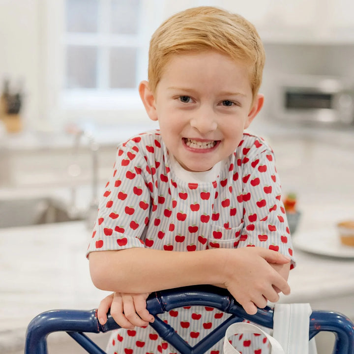 Charles Set | Schoolhouse Apples Blue - PRE-SALE