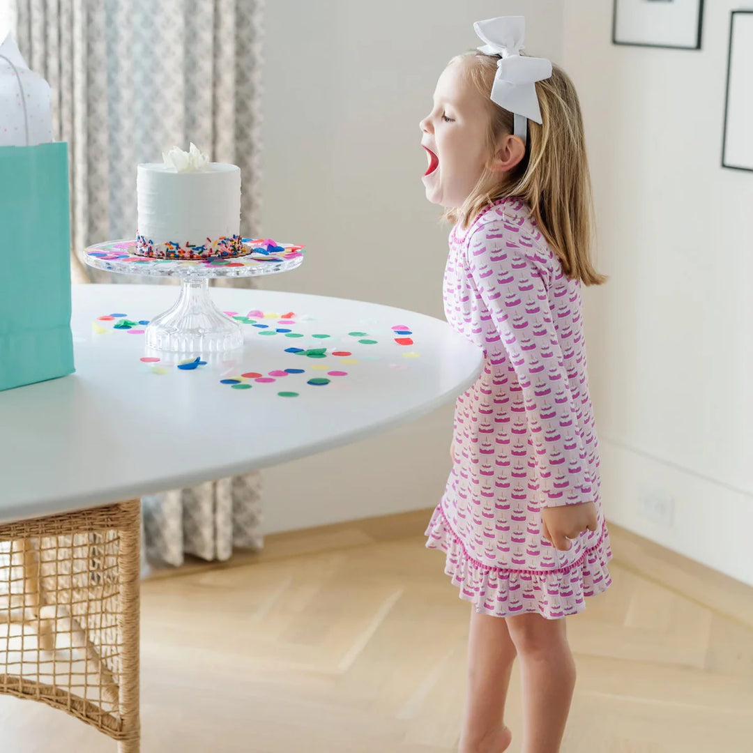 Carlin Lounge Dress | Birthday Cake Pink