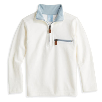 bella bliss Half-zip Pullover | Ivory Pique 