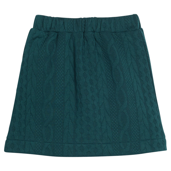 Quilted Mini Skirt | Emerald Cable