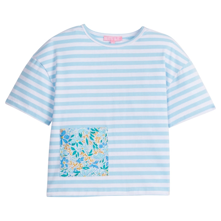 Bisby Boxy Tee | Frangipani Blue