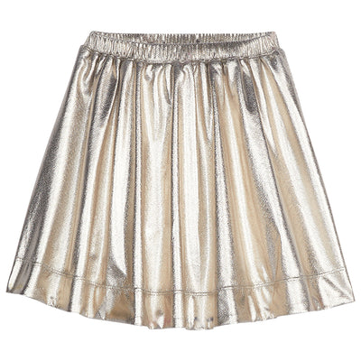 Bisby Circle Skirt | Gold Lame