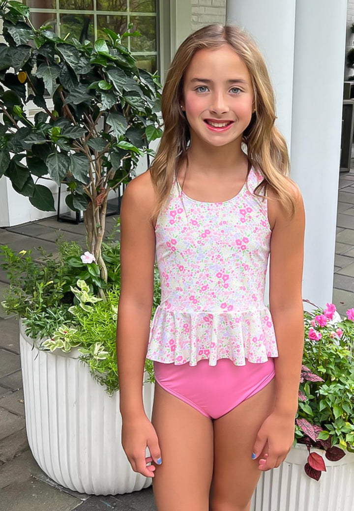 James & Lottie Collette Swimsuit | Fuchsia Floral