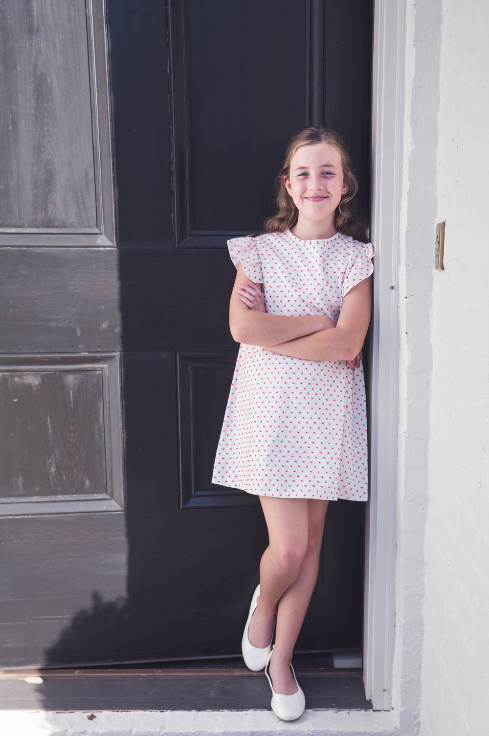 Set Proper Savannah Dress | Red Swiss Dot