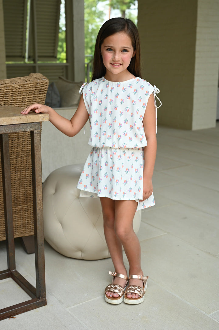 Helen Dress | White Block Print (16)
