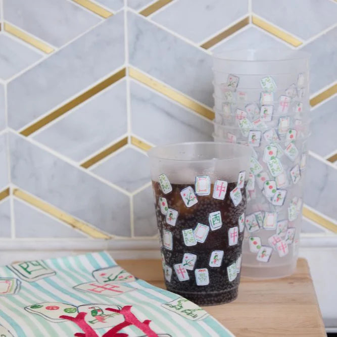 Mahjong Frosted Cups