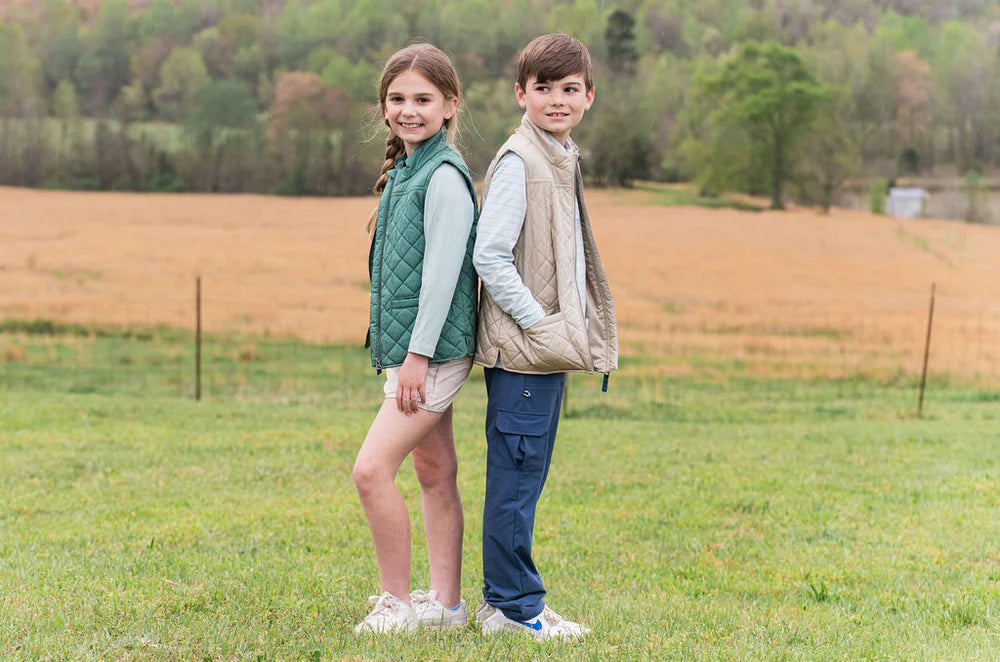 Quilted Vest | Khaki