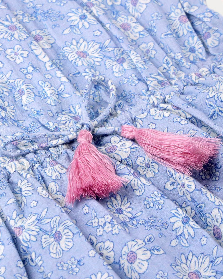 Florence Dress | Tonal Blue Floral