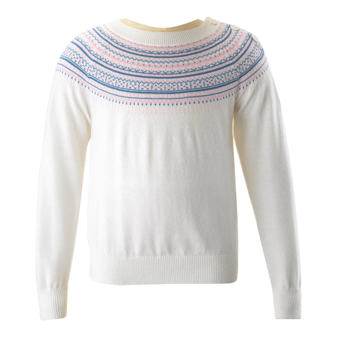 Rachel Riley Fairisle Sweater | Ivory