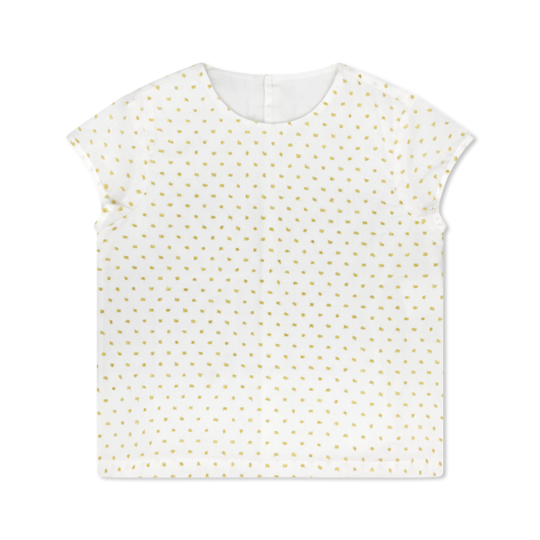 Set Proper Helen Blouse | Spring Swiss Dot