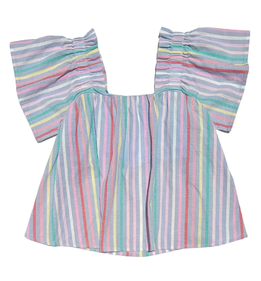 pleat. Isla Top | Sorbet Stripe