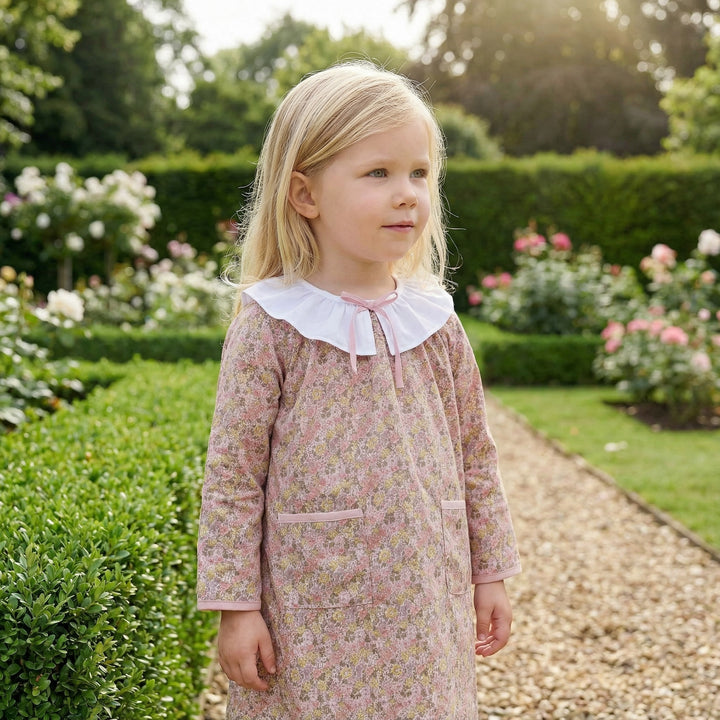 Pink Fall Floral Dress - PRE-SALE