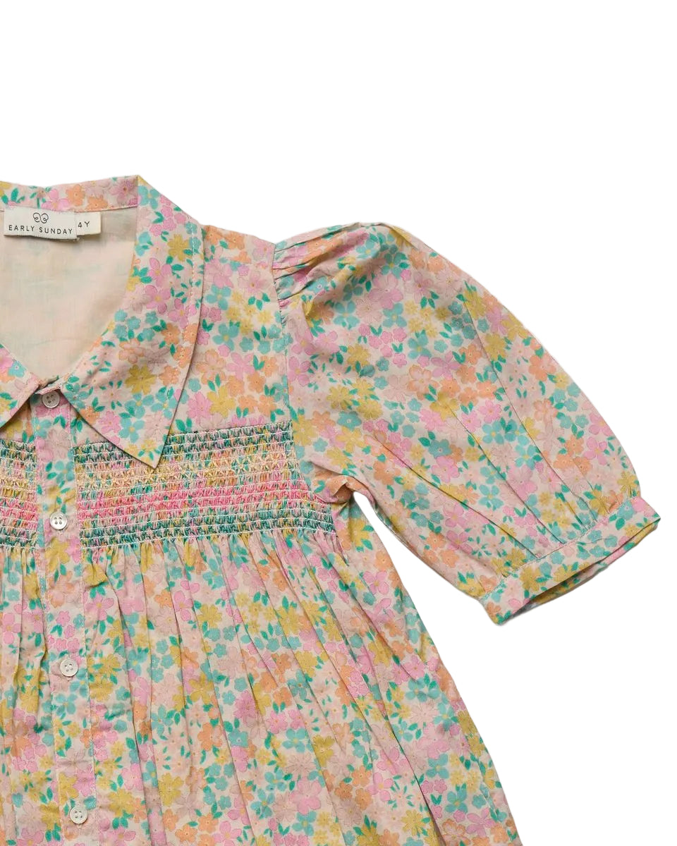 Jane Dress | Emma Mint Floral