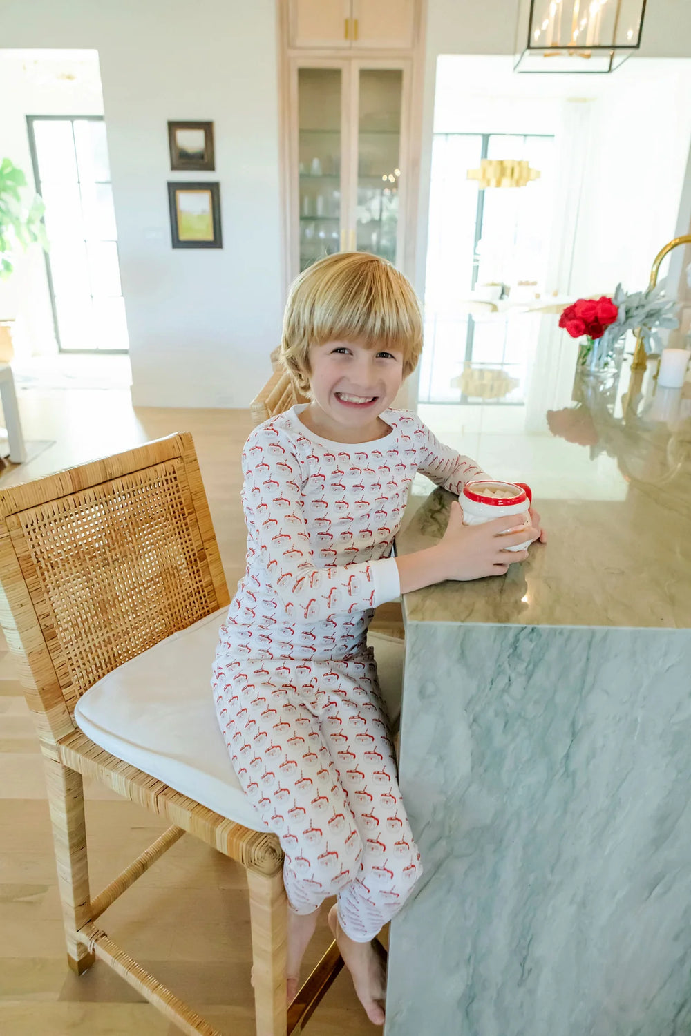 Lila + Hayes Grayson PJ Set | Hot Cocoa Santa