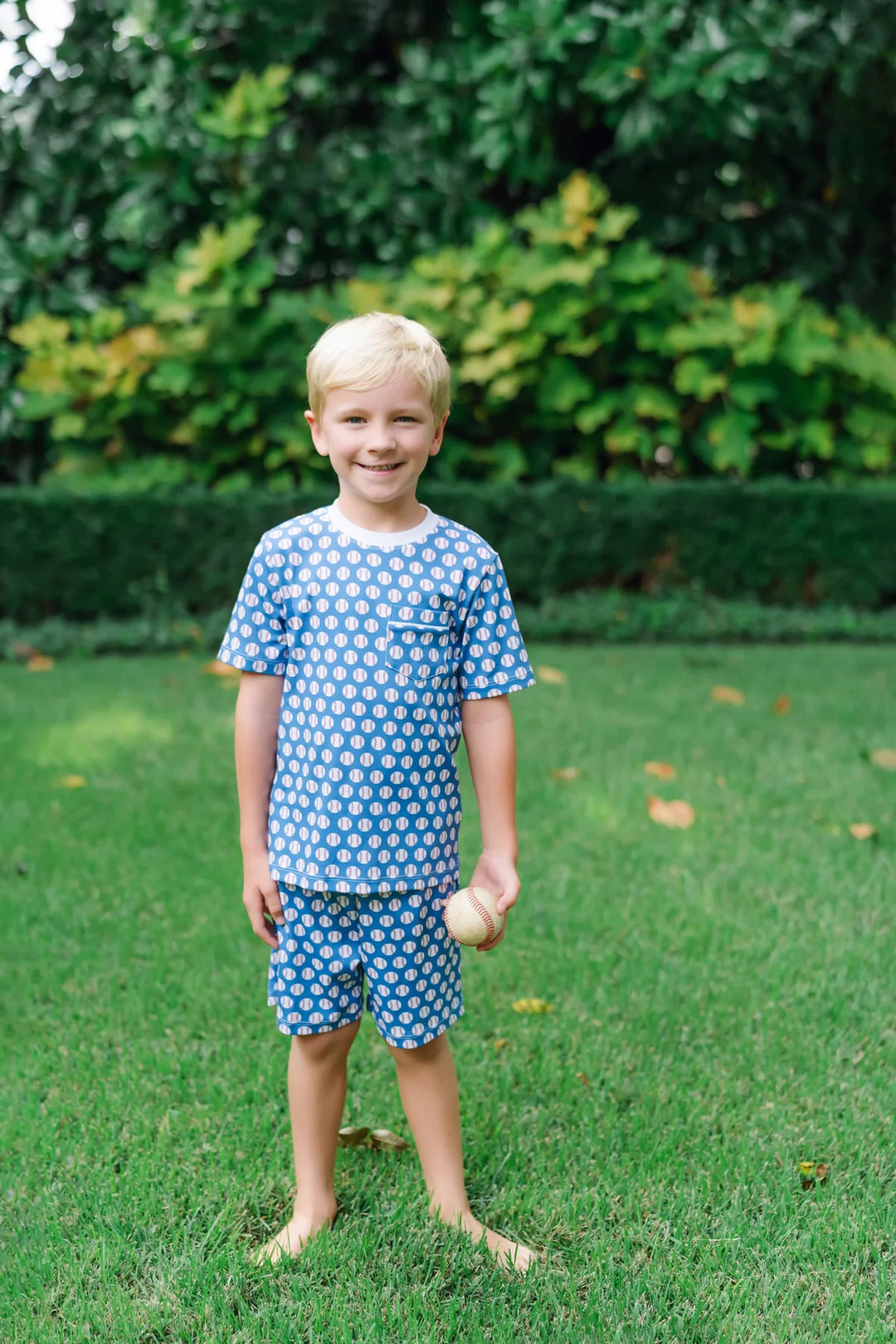 Charles Pajama Set | Baseball (2T, 3T)