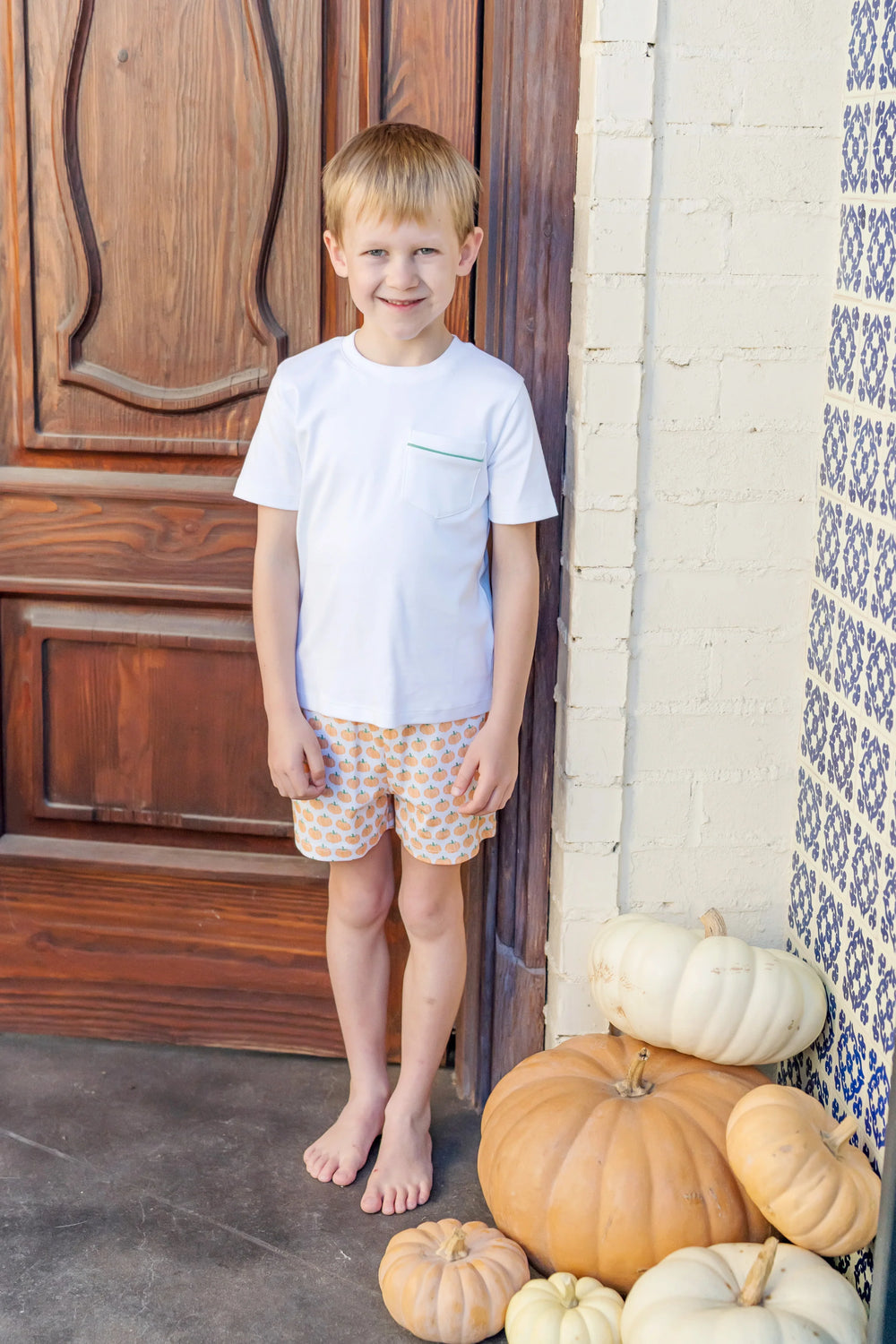 Lila + Hayes Walker Short Set | Harvest Pumpkins