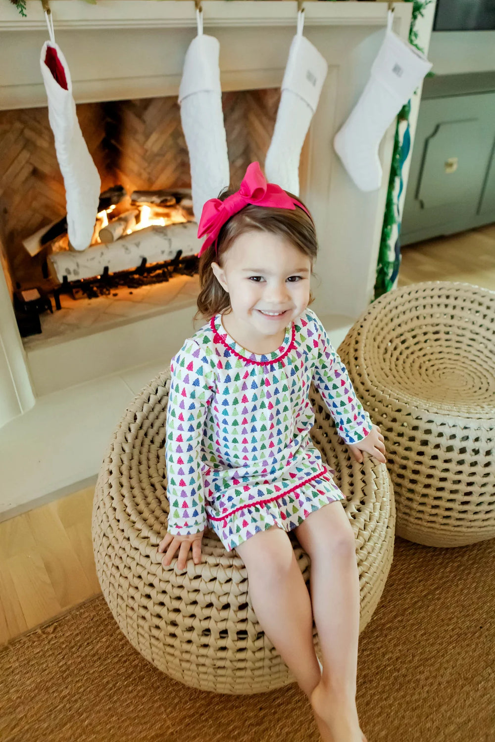 Lila + Hayes Carlin Nightgown | Christmas Tree Cool