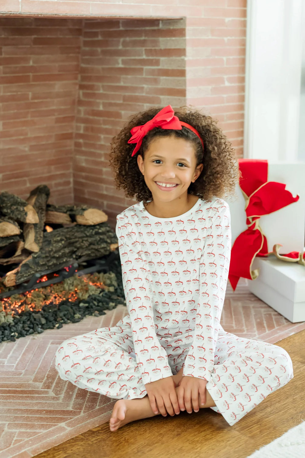 Lila + Hayes Millie PJ Set | Hot Cocoa Santa