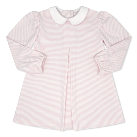 Caroline Dress | Pensacola Pink Mini Stripe - PRE-SALE