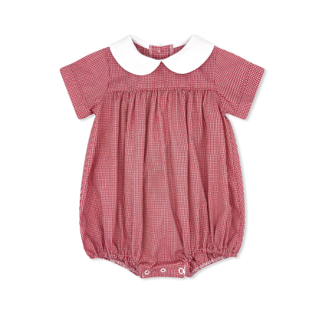 Covington Bubble | Ramsey Red Mini Gingham - PRE-SALE